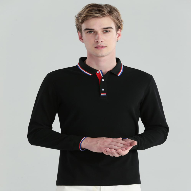Autumn Long Sleevd POLO Shirt  - огляд і ціна Polo Shirt Pique