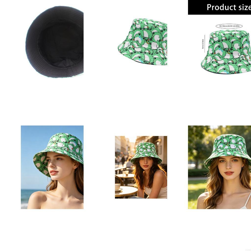 Packable Frogs Print Bucket Ha - огляд і ціна Packable Hat Nylon