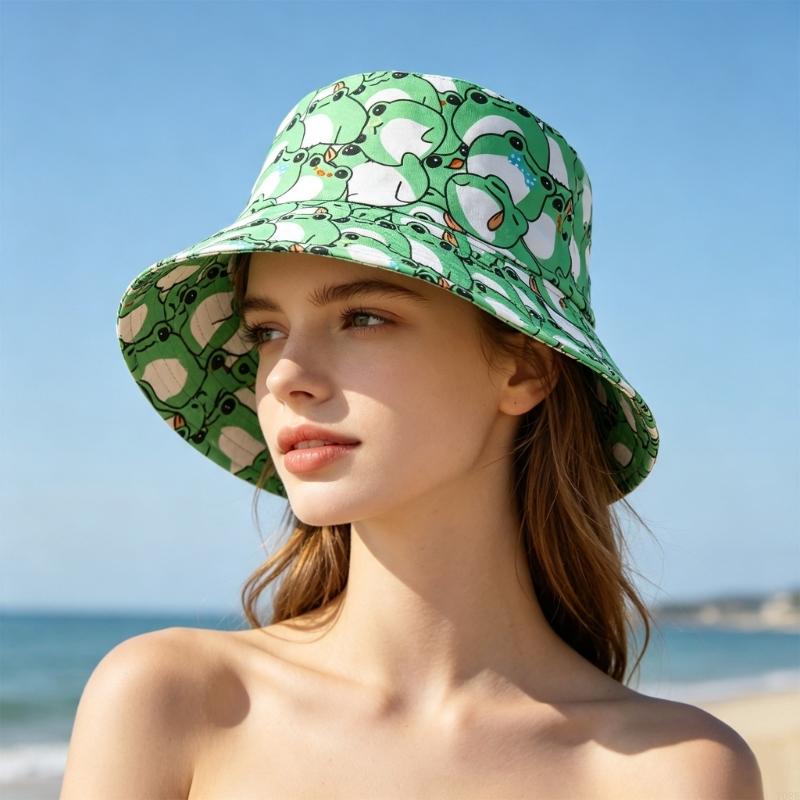 Packable Frogs Print Bucket Ha - огляд і ціна Packable Hat Nylon