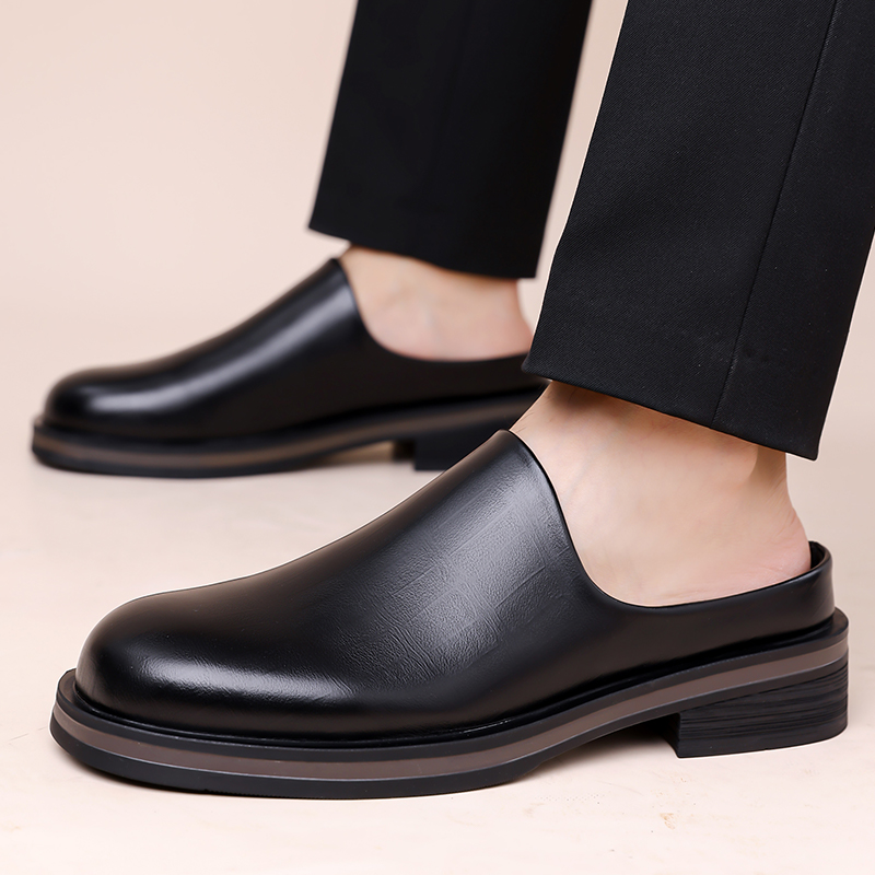 Men Slip-On Half Slippers, Thi - огляд і ціна Flip Flop Leather Men