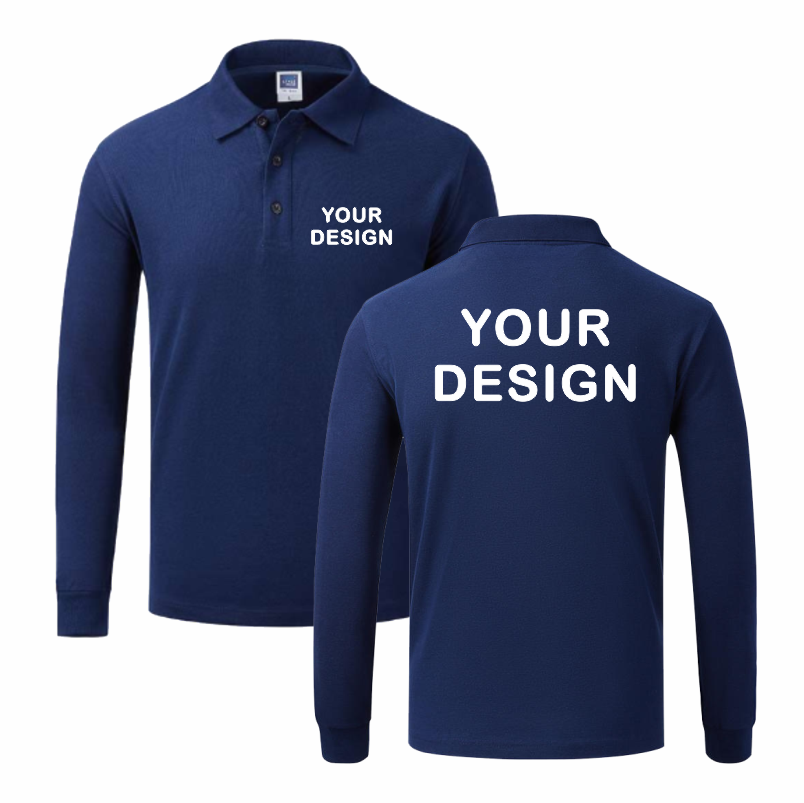 Men and Women's Long Sleeve Po - огляд і ціна Polo Shirt Pique