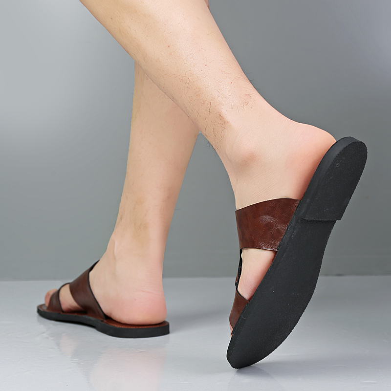 Handmade Leather Slippers Men  - огляд і ціна Flip Flop Leather Men