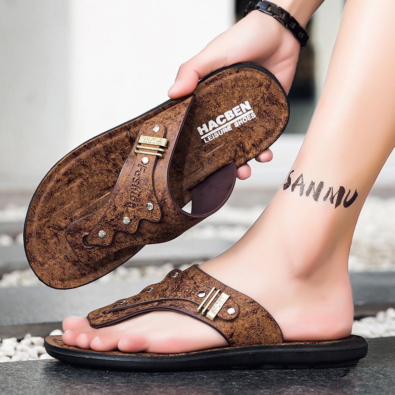 2026 New Men's Flip Flops Genu - огляд і ціна Flip Flop Leather Men