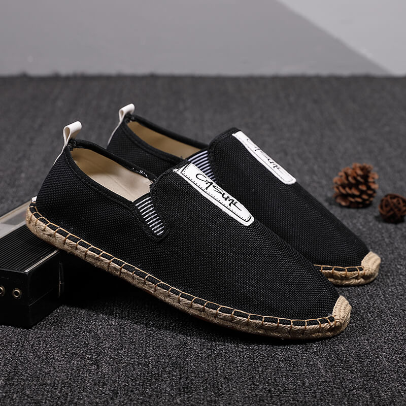 Linen Male Casual Shoes Loafer - огляд і ціна Espadrille Slip On